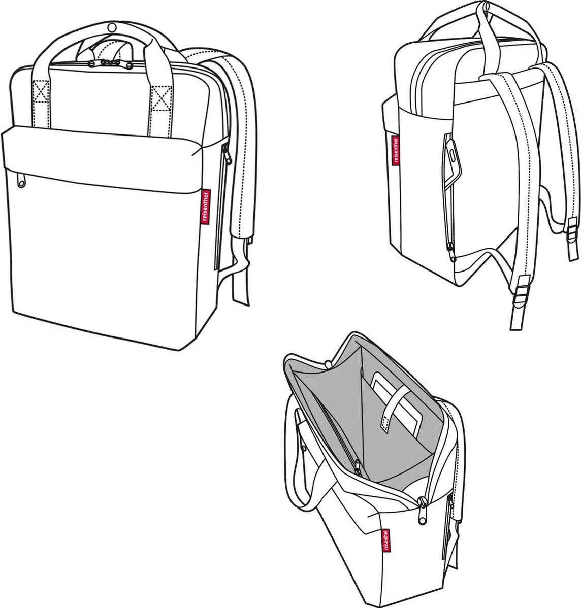 Reisenthel Allday Backpack M Rugzak - 15L - Dots Zwart - Image 5