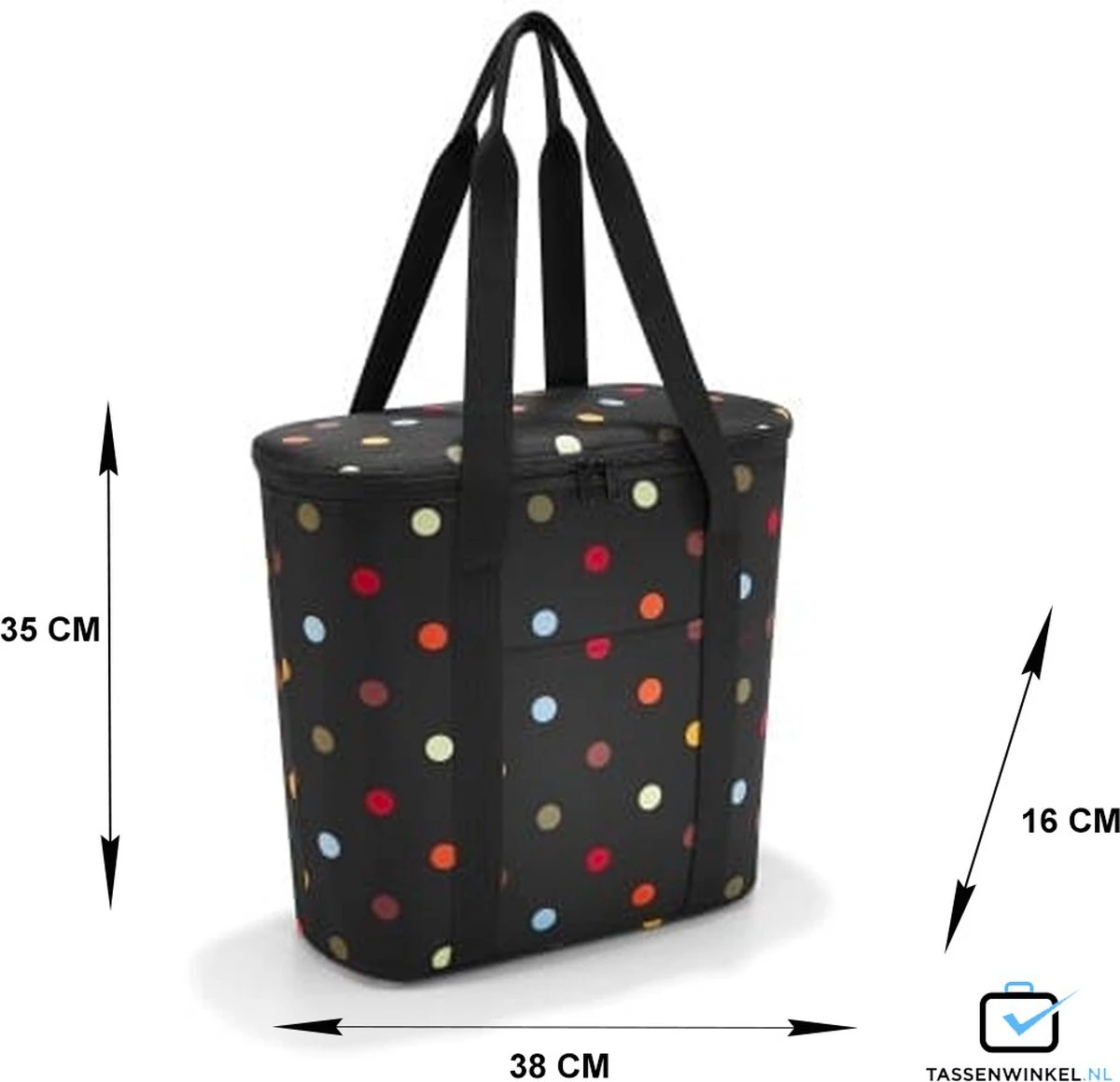 Reisenthel Thermoshopper Koeltas - 15L - Dots Zwart - Image 9