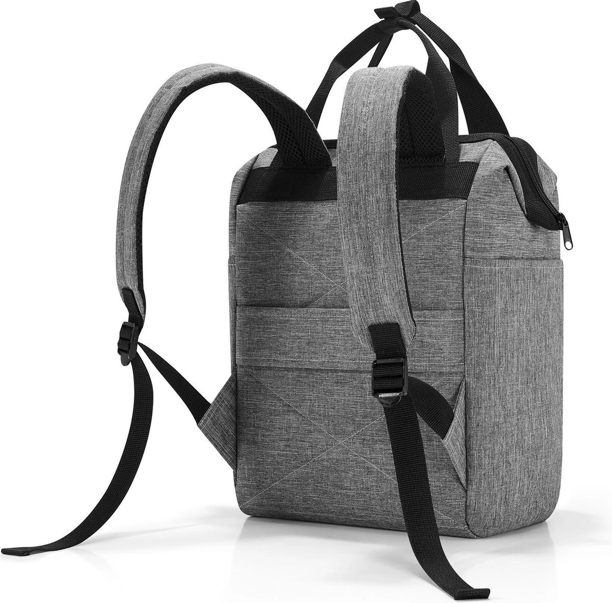 Reisenthel Allrounder R Schouder/ Rugtas - Maat R - 12L - Twist Silver Grijs - Image 4
