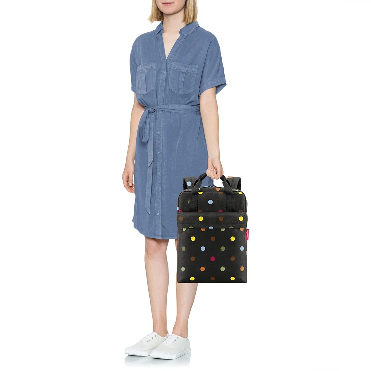 Reisenthel Allday Backpack M Rugzak - 15L - Dots Zwart - Image 4