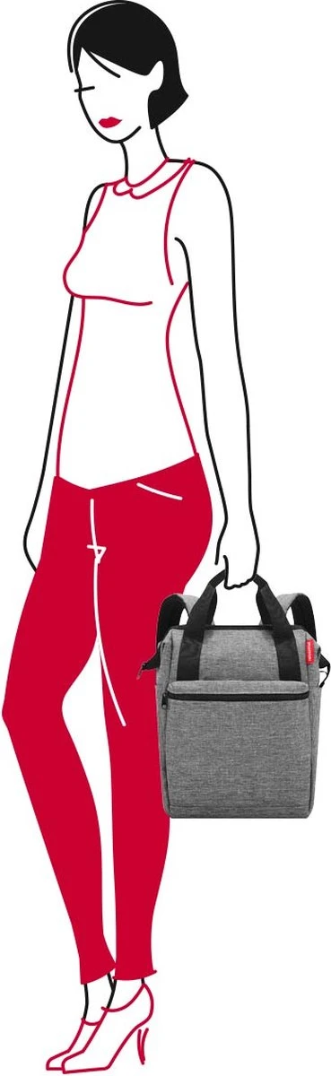 Reisenthel Allrounder R Schouder/ Rugtas - Maat R - 12L - Twist Silver Grijs - Image 6