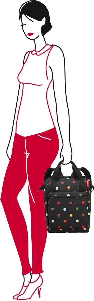 Reisenthel Allrounder R Schouder/ Rugtas - Maat R - 12L - Dots Zwart - Image 6