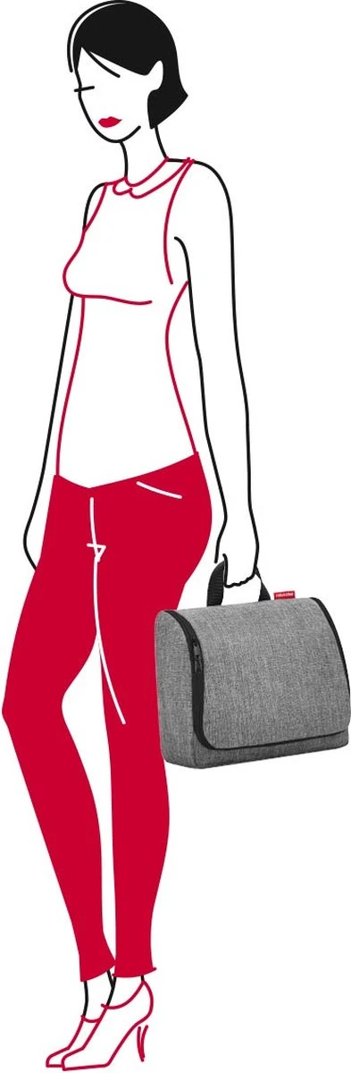 Reisenthel Toiletbag XL Toilettas Ophangen - Maat XL - 4L - Twist Silver Grijs - Image 7