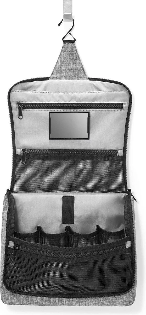 Reisenthel Toiletbag XL Toilettas Ophangen - Maat XL - 4L - Twist Silver Grijs - Image 5