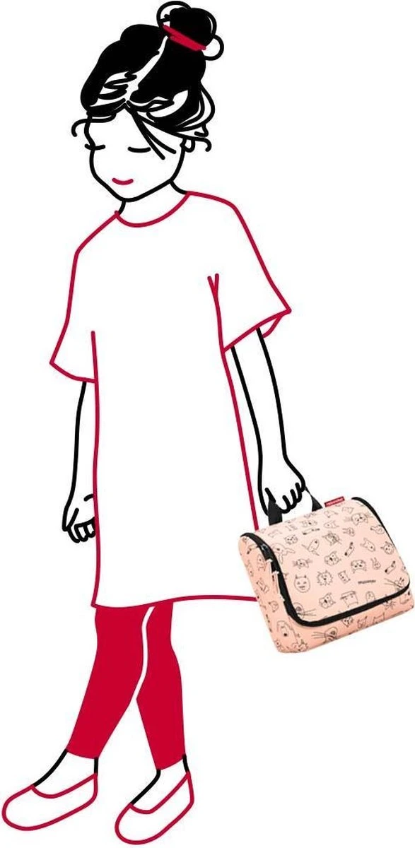 Reisenthel Toiletbag Toilettas Ophangen - 3L - Cats&Dogs Rose Roze - Image 3