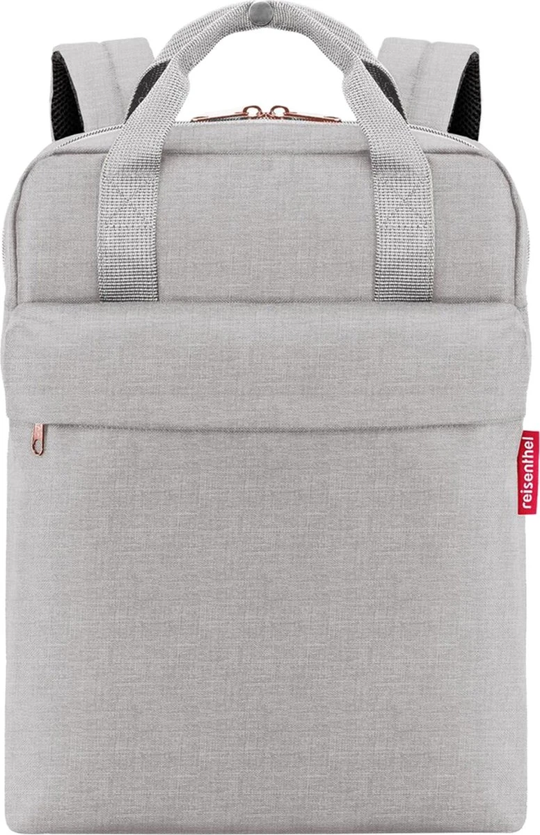 Reisenthel Allday Backpack M Rugzak - 15L - Twist Sky Rose Grijs