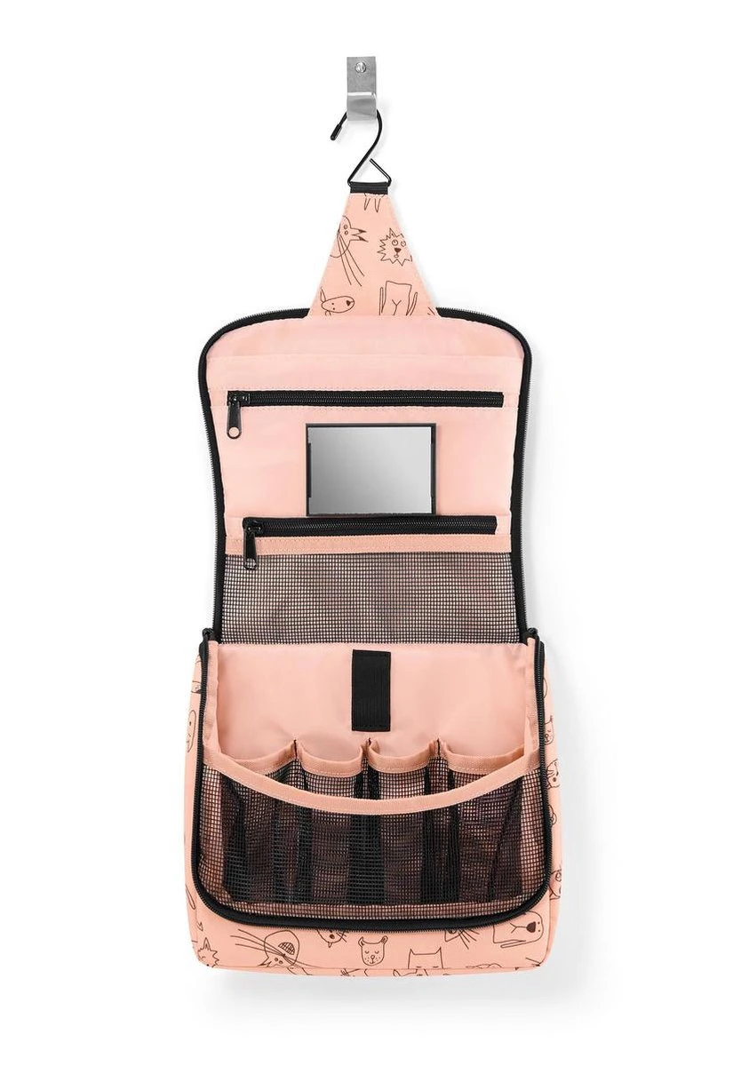 Reisenthel Toiletbag Toilettas Ophangen - 3L - Cats&Dogs Rose Roze - Image 2