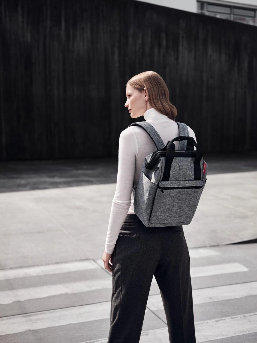 Reisenthel Allrounder R Schouder/ Rugtas - Maat R - 12L - Twist Silver Grijs - Image 3