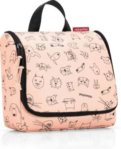 Reisenthel Toiletbag Toilettas Ophangen - 3L - Cats&Dogs Rose Roze