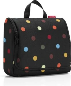 Reisenthel Toiletbag XL Toilettas Ophangen - Maat XL - 4L - Dots Zwart